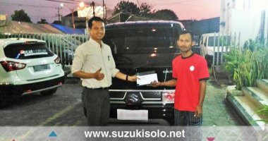 Terima kasih bapak Giyono pengusaha kayu di Boyolali yang telah membeli mobil baru Suzuki New Carry Pick Up bersama BAMBANG PRAM, Sales Suzuki Solo